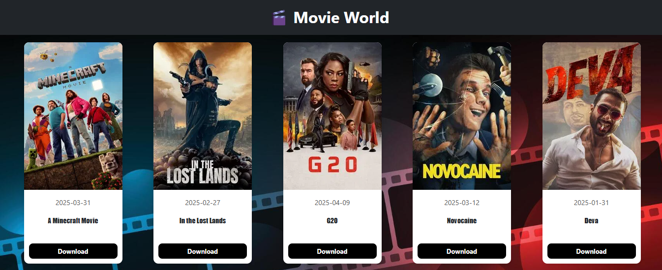 Movies Website